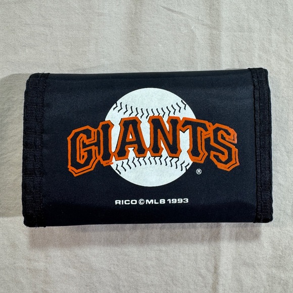 Vintage 90’s Giants Black and Orange Wallet - Picture 1 of 4
